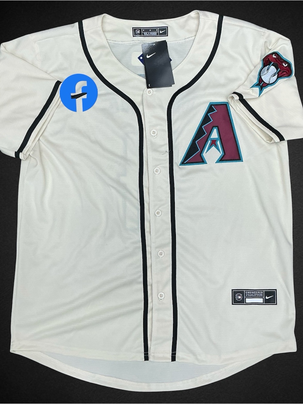 Men’s Arizona Diamondbacks Ketel Marte jersey size M